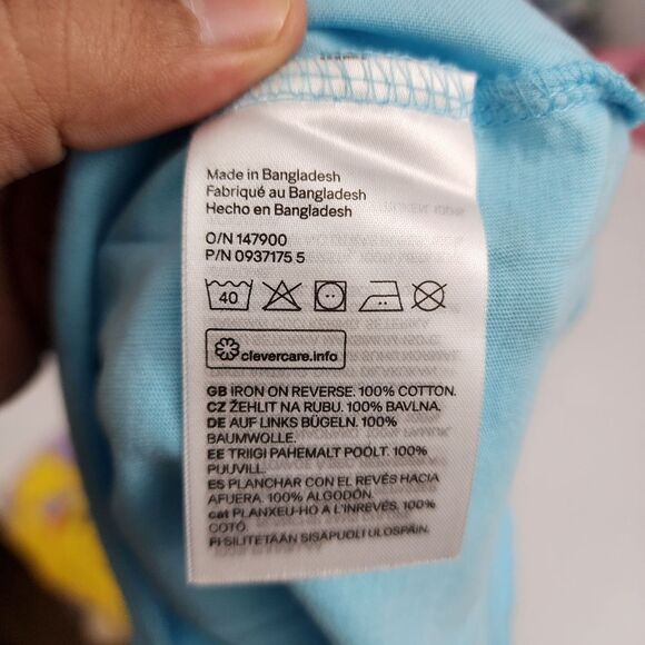 H&M Girls Pokemon Pikachu & Jigglypuff Blue & Pink T-shirt Set of 2 NEW - Picture 6 of 8